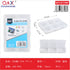 Caja plástica grande de 6 compartimentos 9,2×6,7×1,5 cm