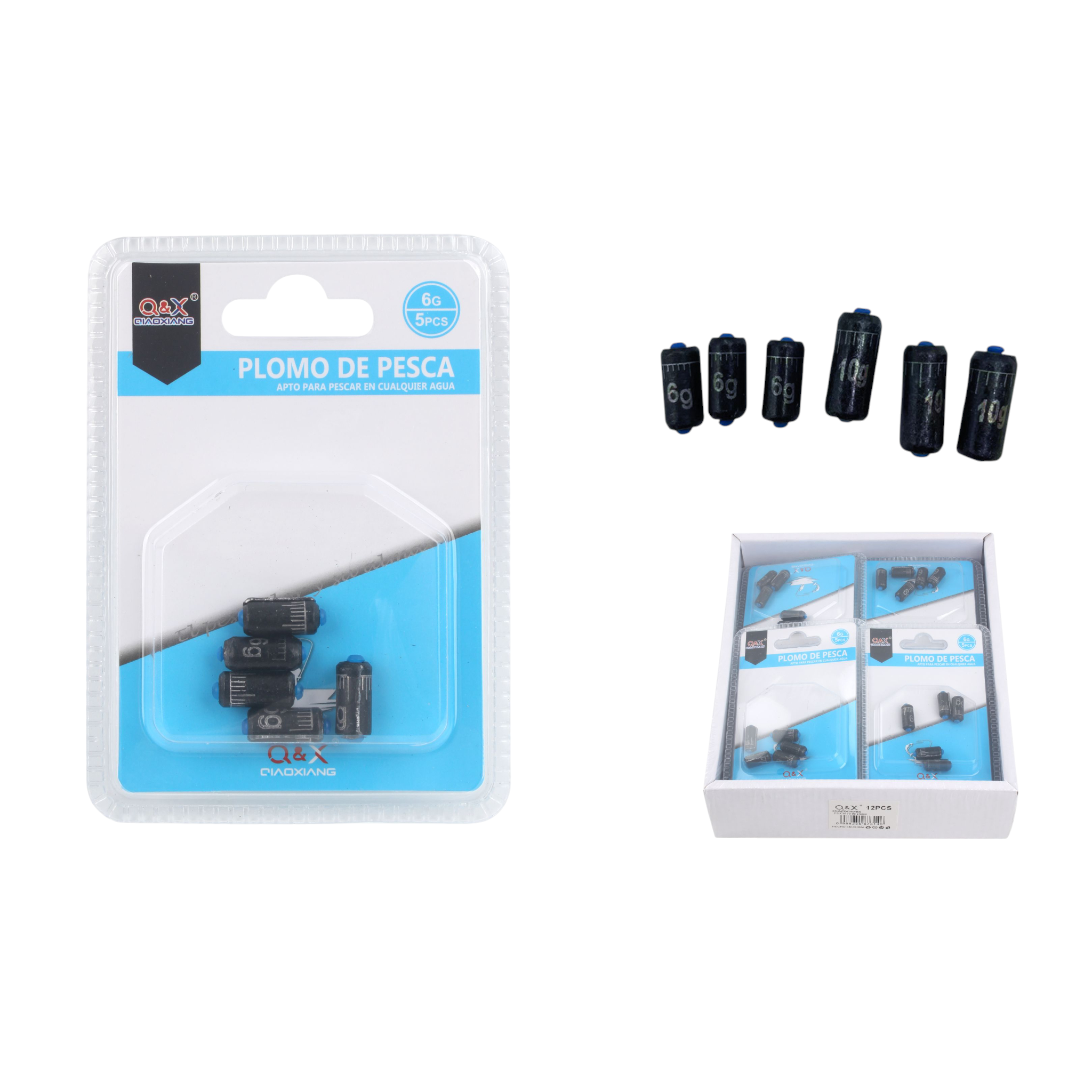 Plomos de marcación rápida 6 g (5 pzs)