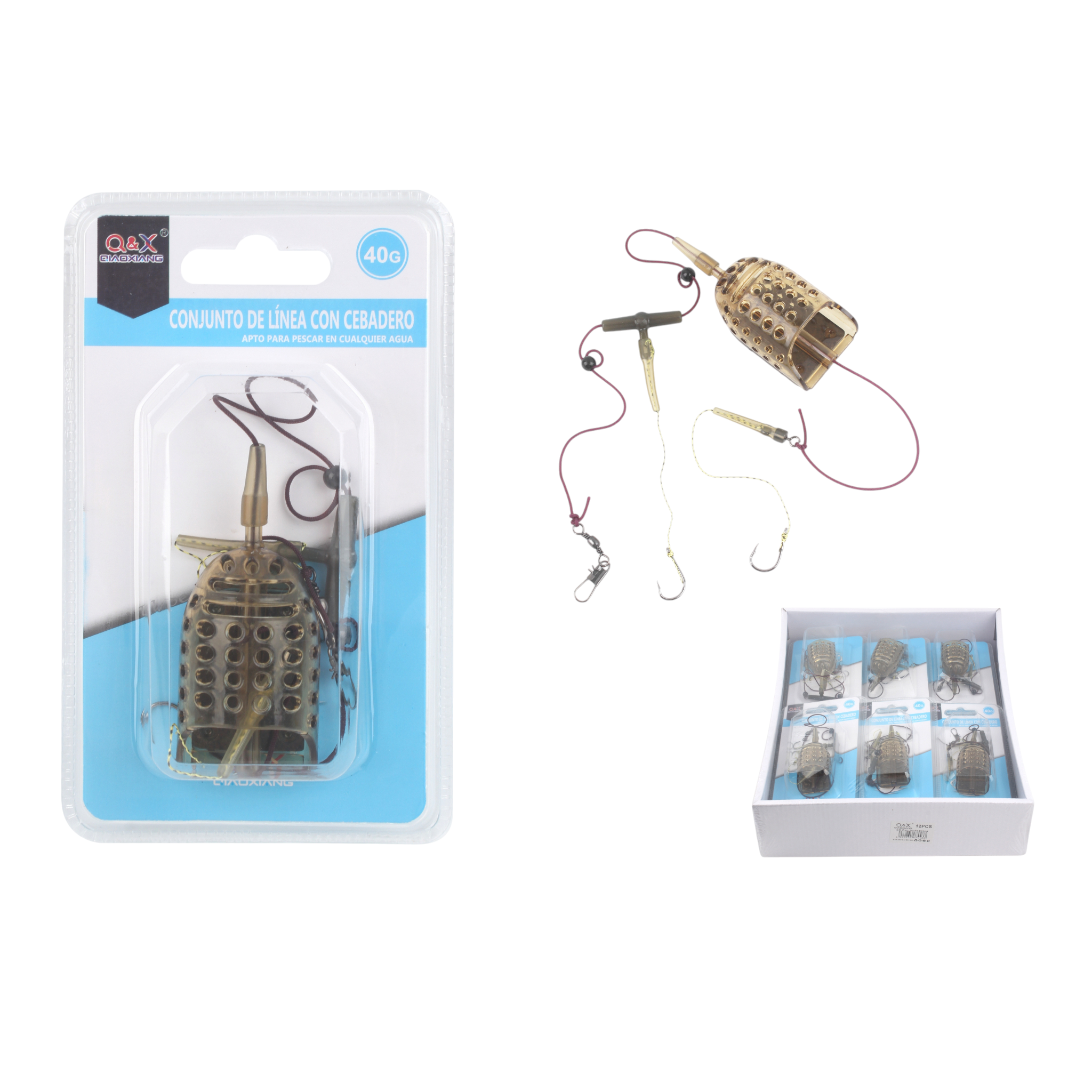 Kit cebador de pesca HD608 40 g