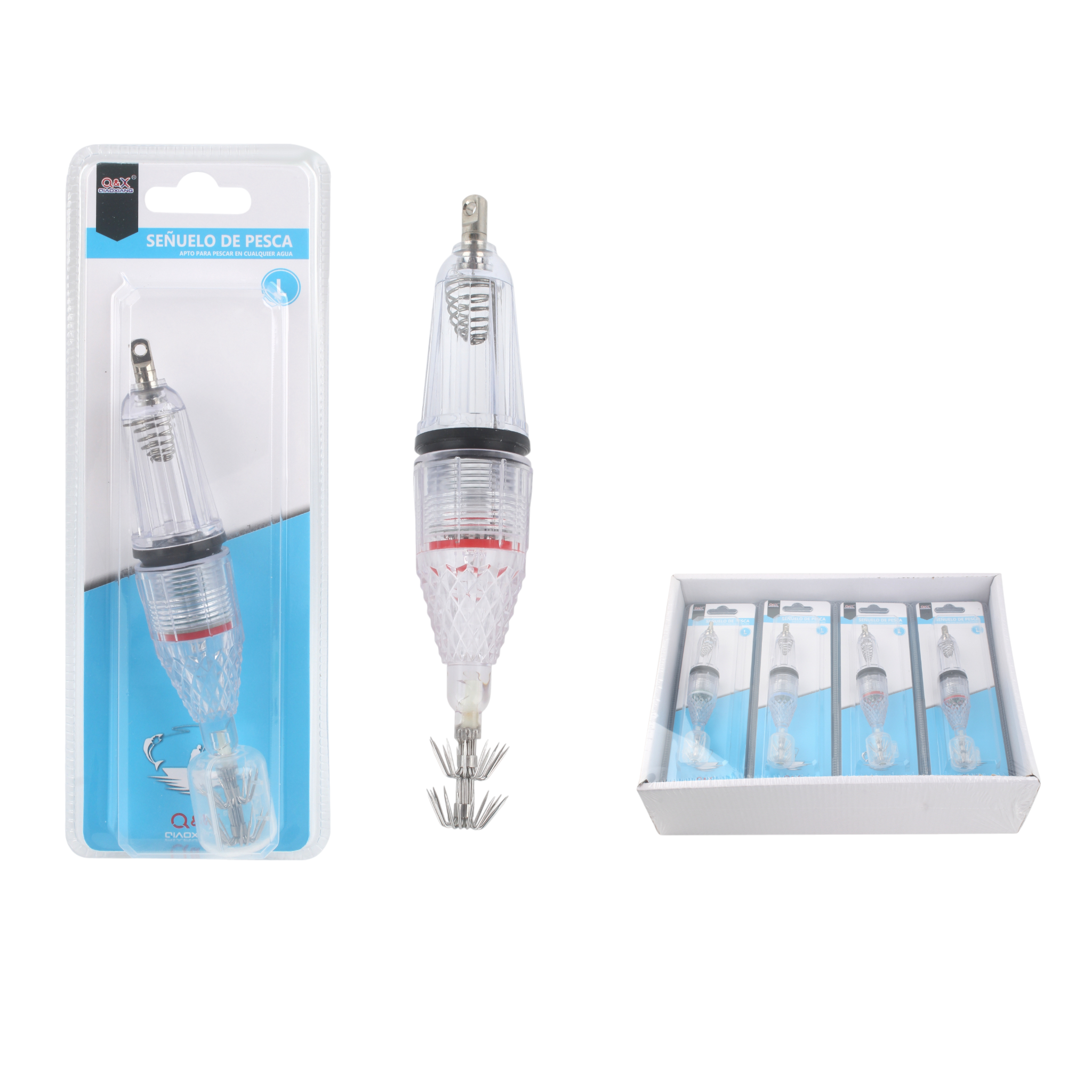 Luz de atracción para pesca con gancho tipo paraguas grande