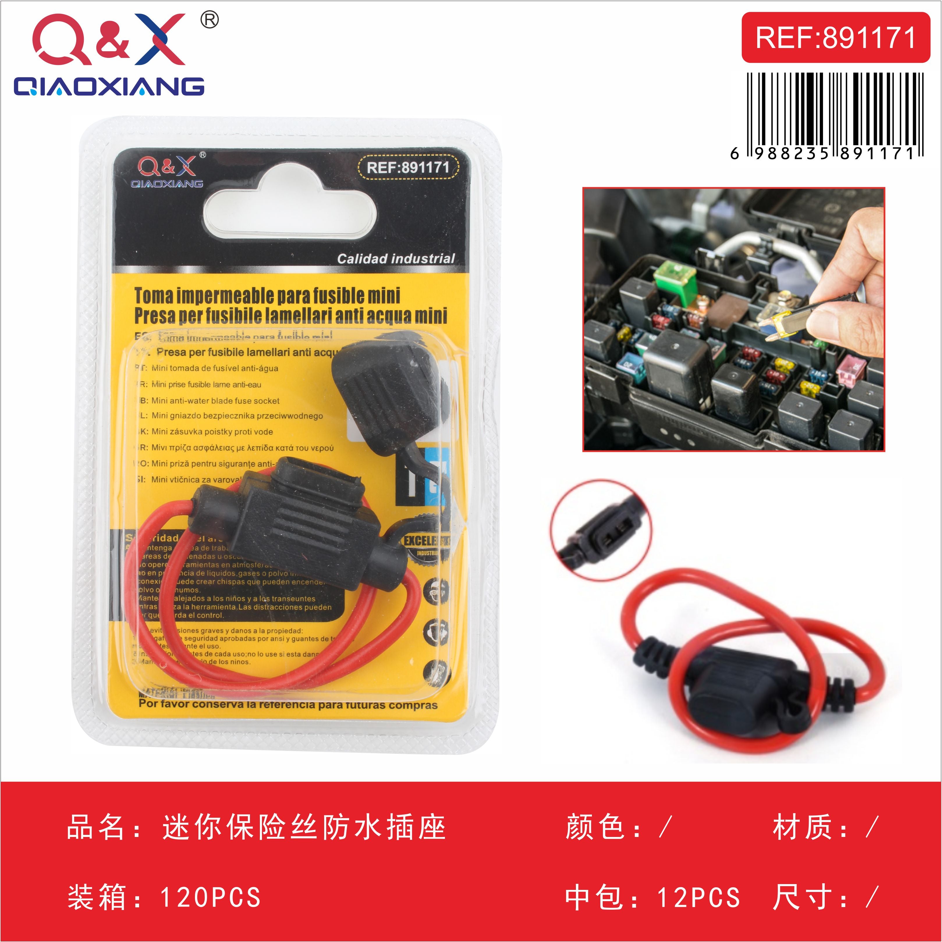 Portafusible mini impermeable