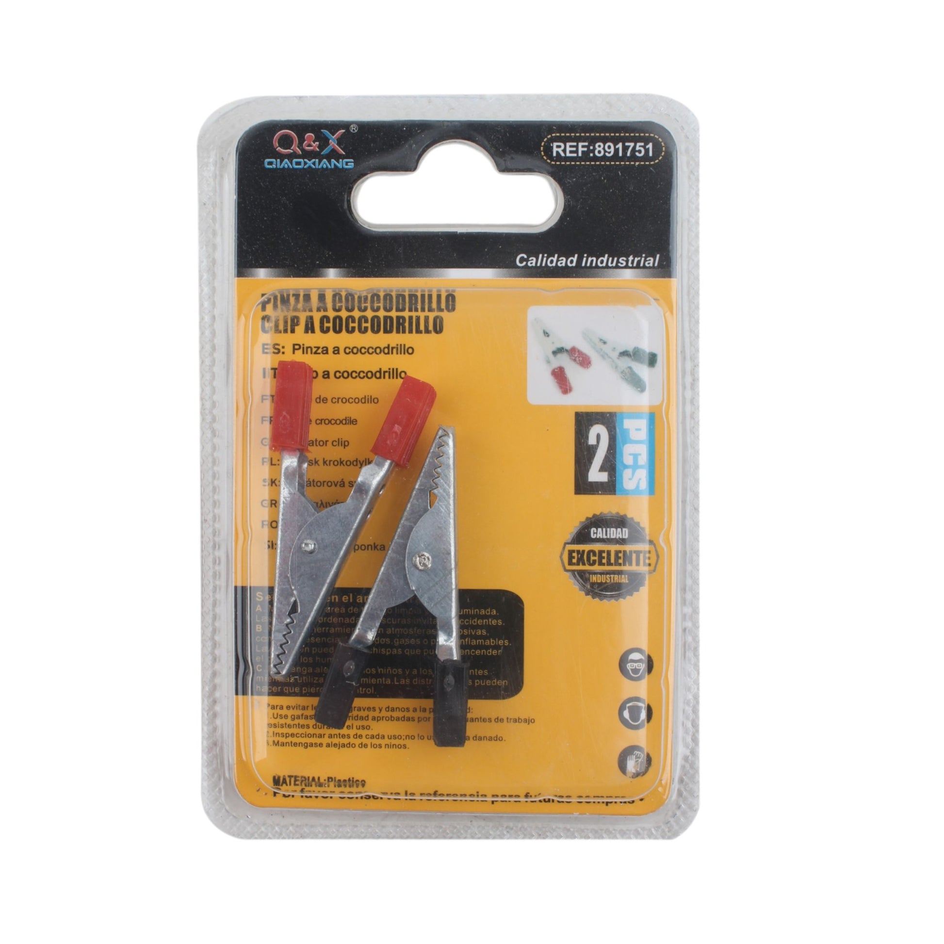 1006 Pinzas De Cocodrilo 2 Pcs 10A - Q&X