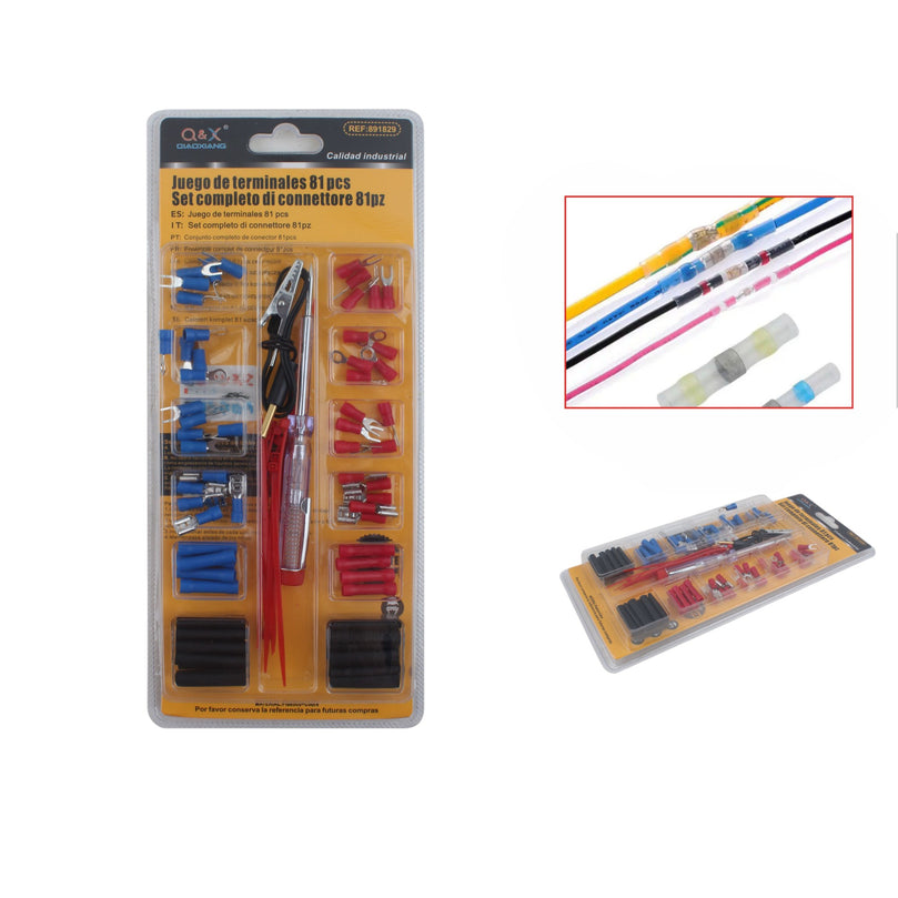 81 Pcs Terminales De Conexión (Kit De Lápiz Eléctrico) - Q&X