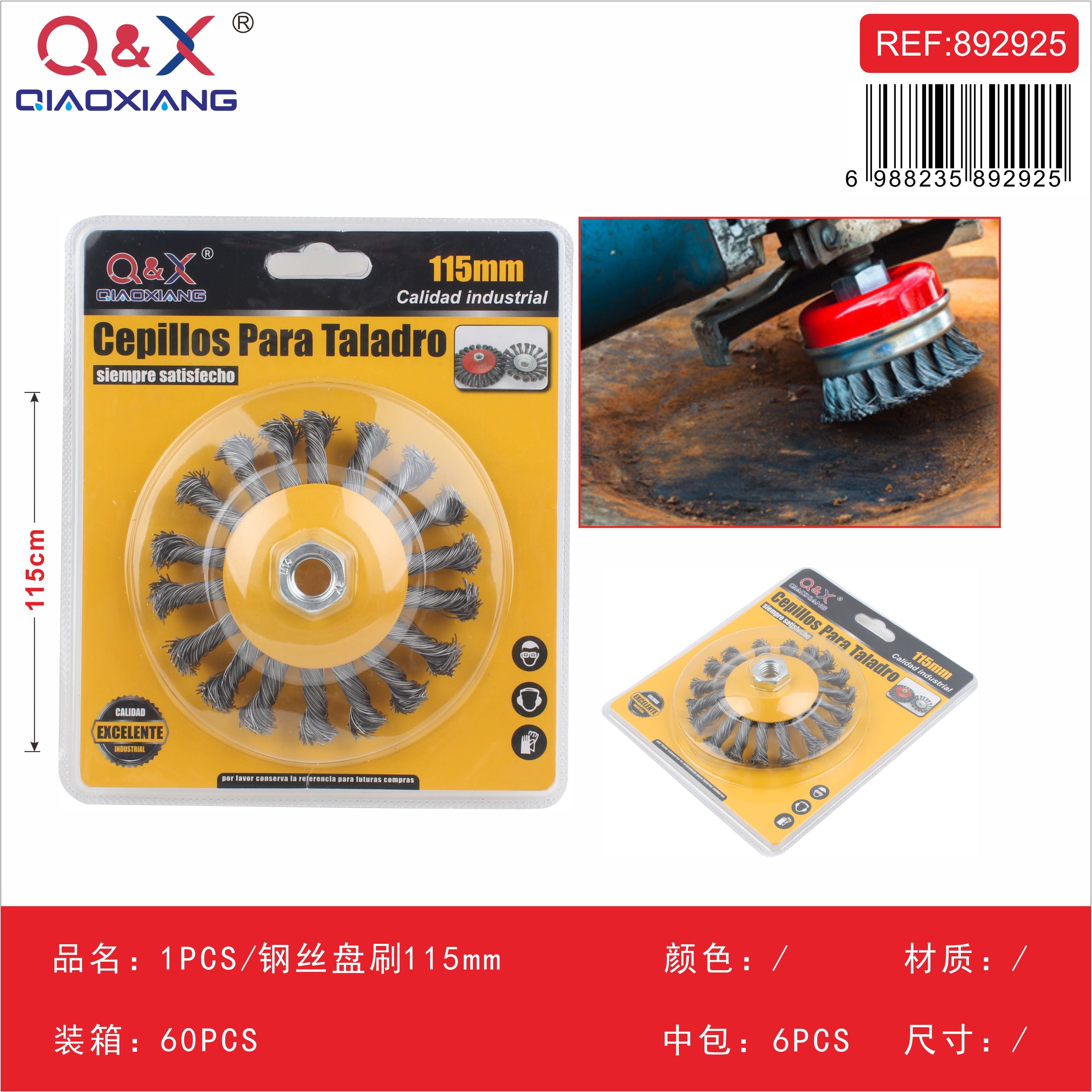 Cepillo de disco alambre 115 mm