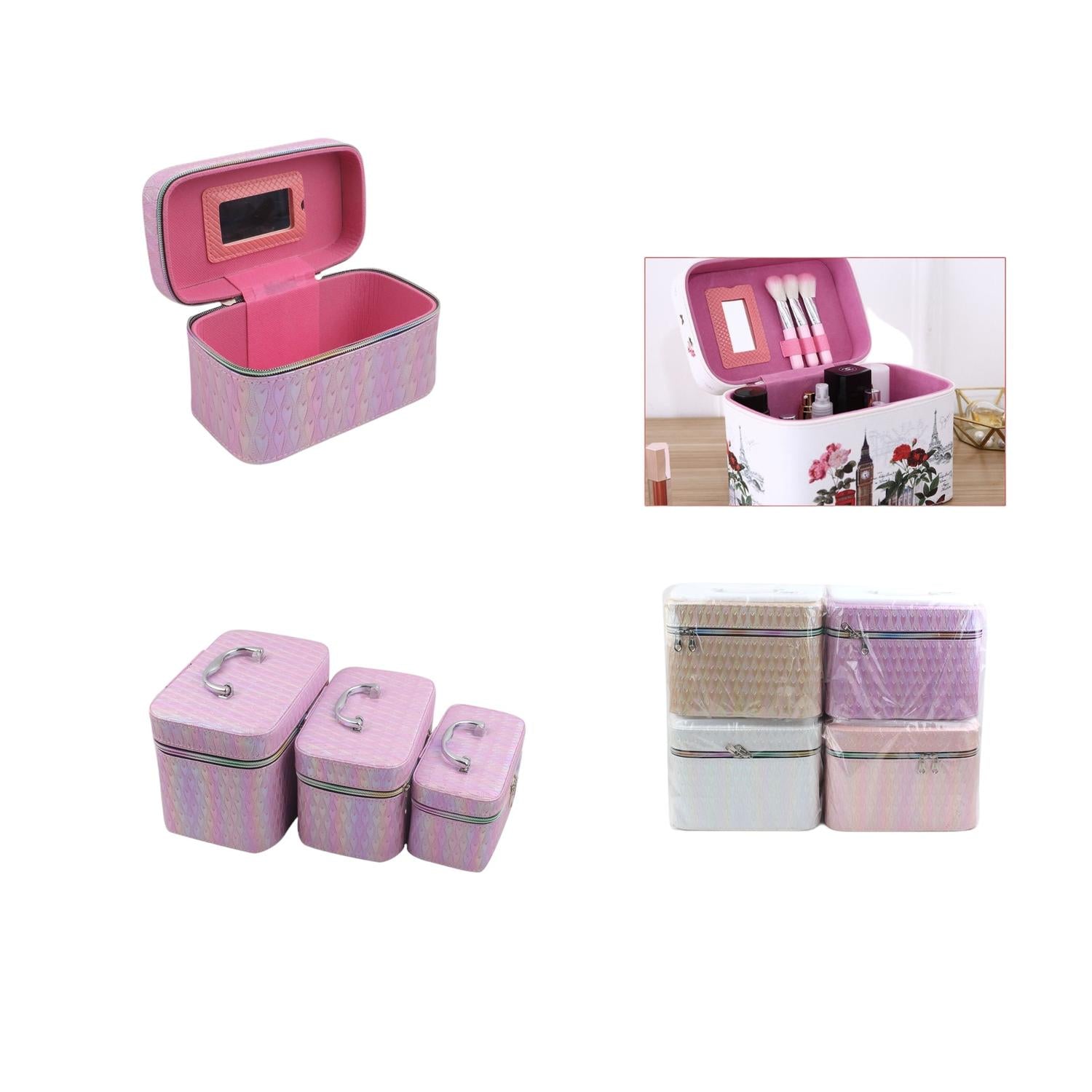 Set De Neceseres De Tres Piezas 8014-3 (Serie De Amor Peque?a Tridimensional)