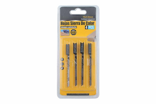 Hojas Sierra de calar 4 pcs 70x5,8mm U101AO - Q&X