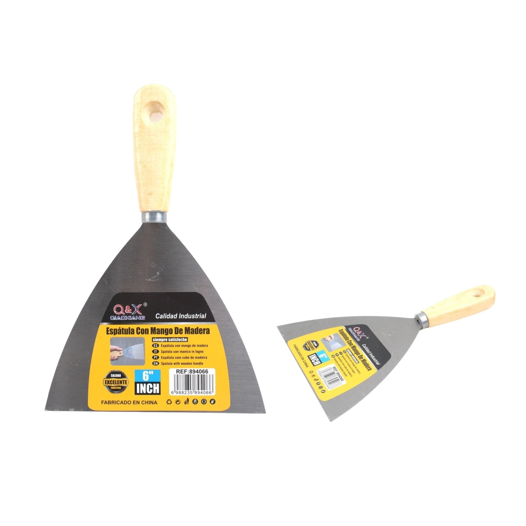 Pala Con Mango De Madera
Hoja De 0,7 Mm De 6 Pulgadas - Q&X
