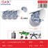 Rueda PP blanca base plana 1,5 Pulgada con freno