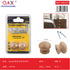 Tirador de madera maciza natural 25 mm pack 2 unidades