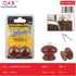 Tirador de madera maciza marrón 28 mm pack 2 unidades