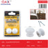 Tirador de madera maciza blanco 25 mm pack 2 unidades