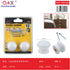 Tirador de madera maciza blanco 33 mm pack 2 unidades