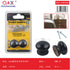 Tirador de madera maciza negro 25 mm pack 2 unidades