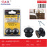 Tirador de madera maciza negro 28mm pack 2 unidades