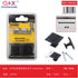 Tirador de aluminio negro cuadrado un agujero 29 x 25 mm