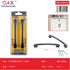Tirador de aluminio negro modelo B-5 96 mm