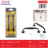 Tirador de aluminio negro modelo B-6 96 mm