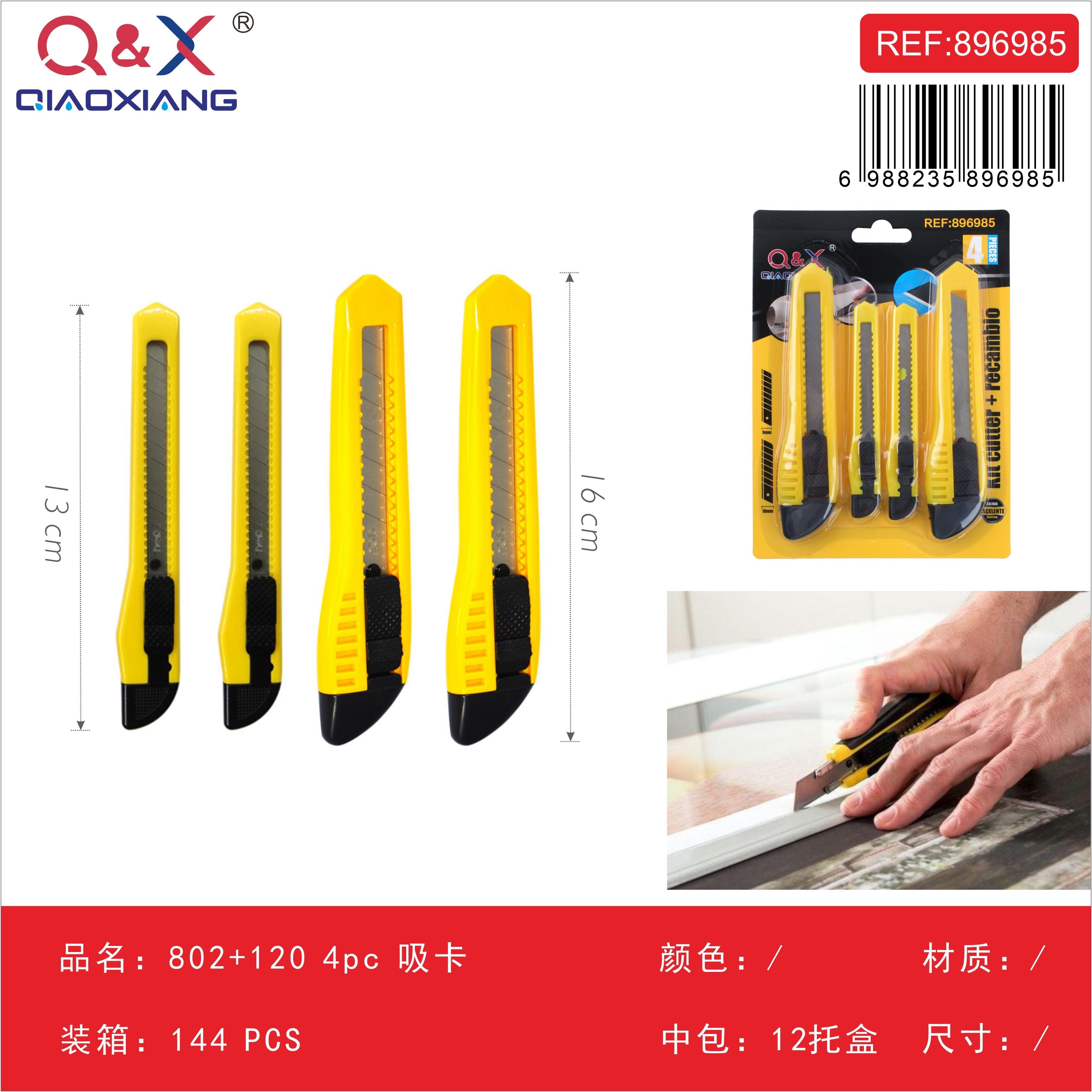 Set 802 + 120 cuchillas, 4 pcs blíster