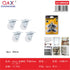 4 pcs rueda blanca base plana 30 mm (1,25Pulgada)