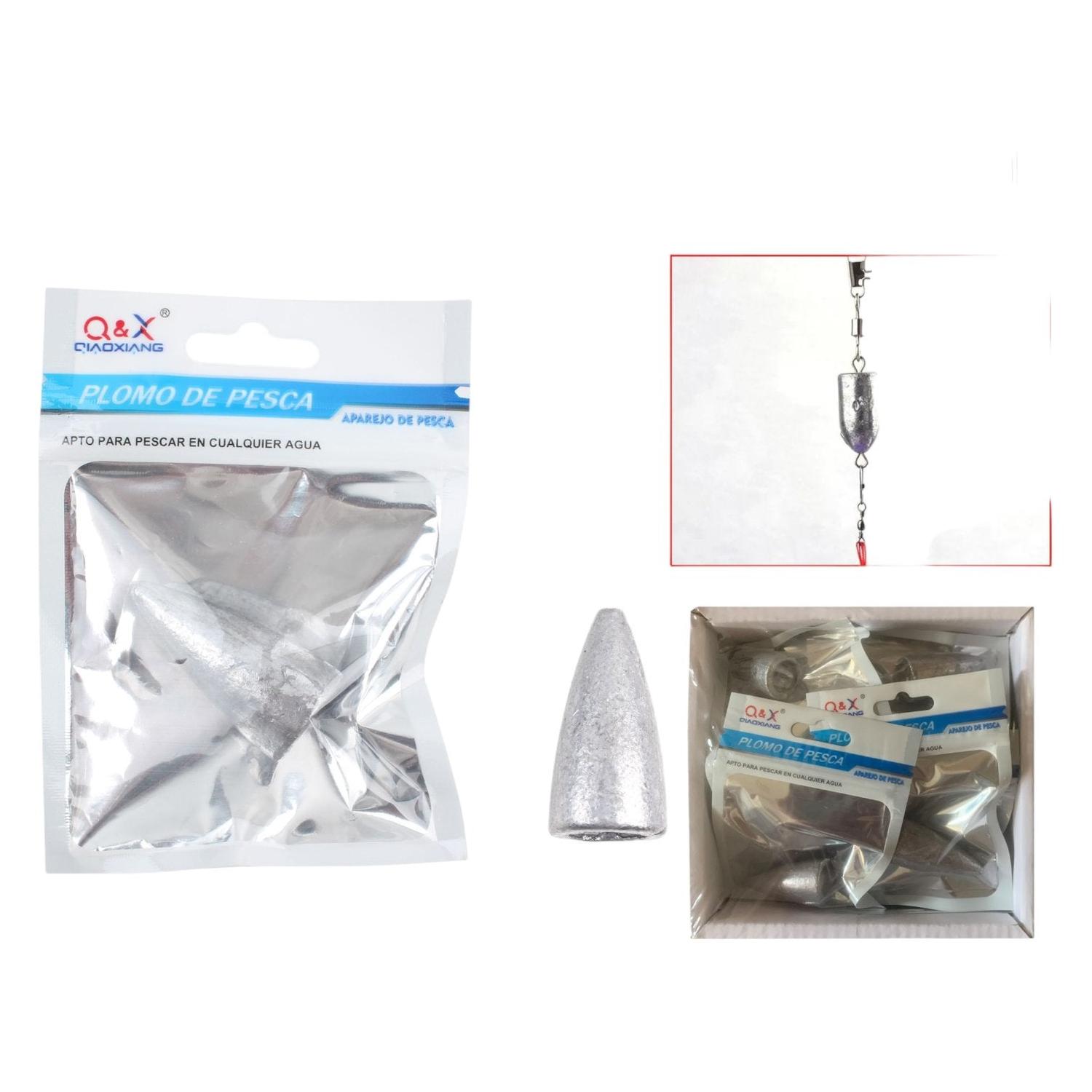 Colgante De Plomo De Bala De 80G 1 Pieza (Color De Plomo)