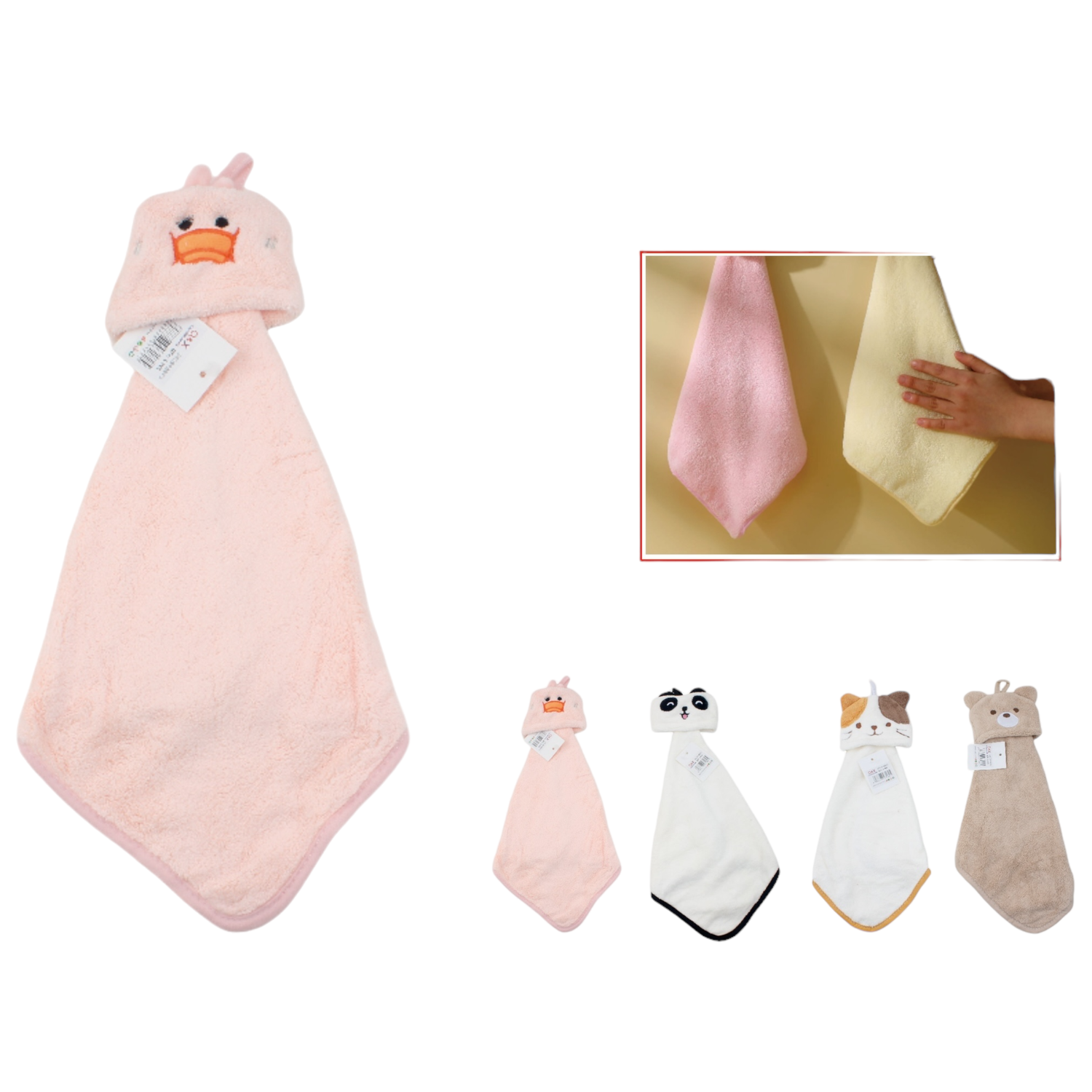 Toalla De Mano De Dibujos Animados De Bolsillo