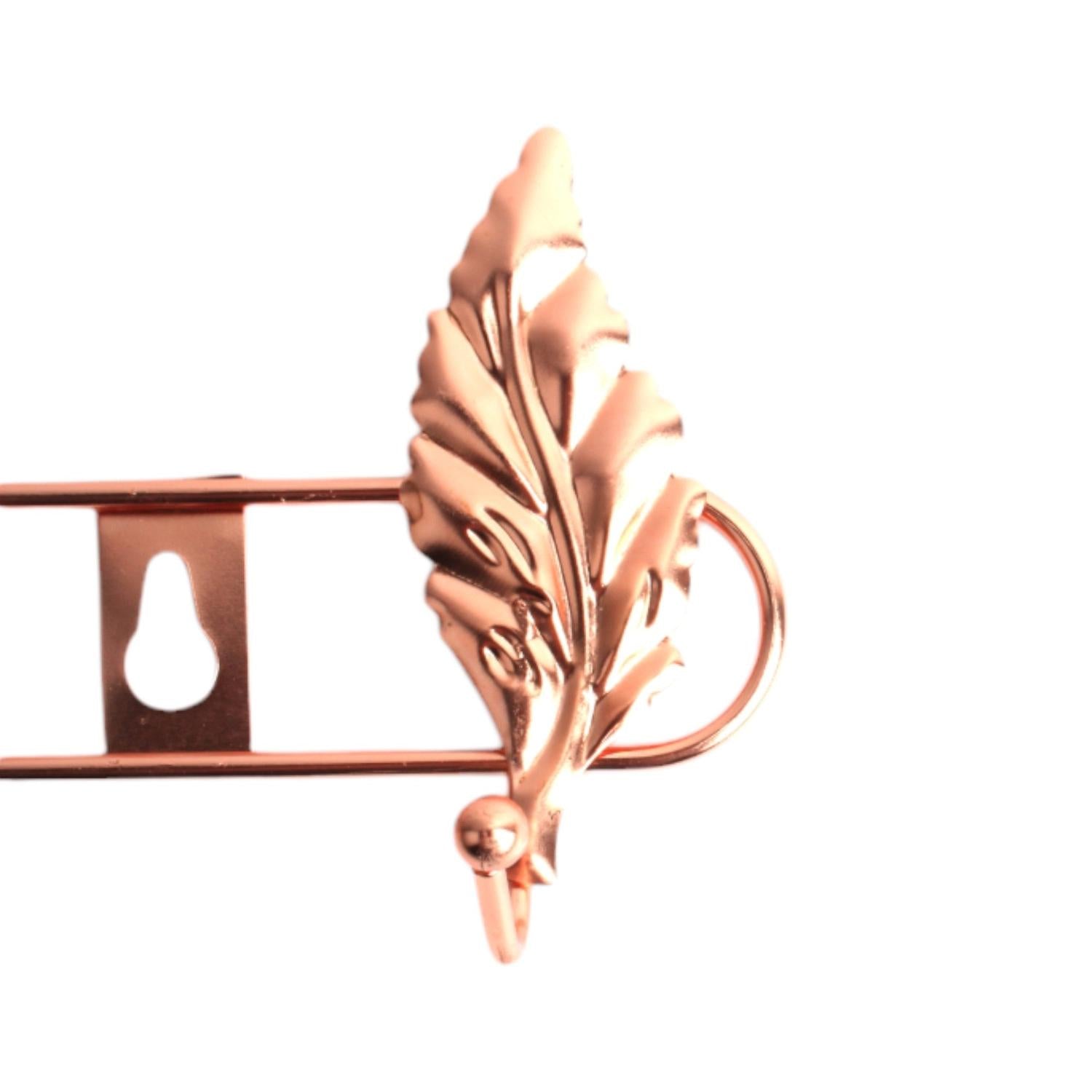 Lx93-6 Ganchos De Hoja Pequeña De Oro Rosa