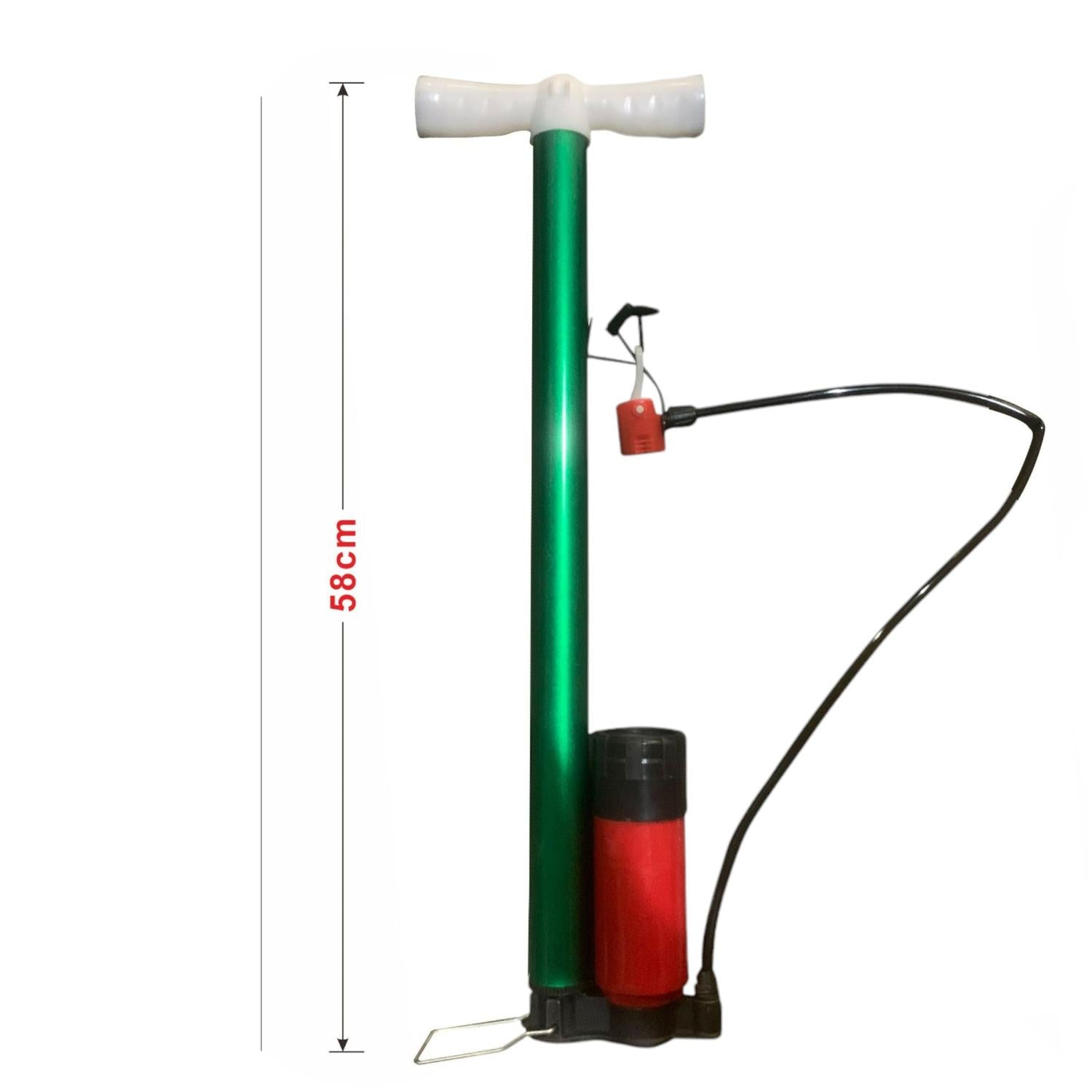 Bomba de aire 58*3.8 cm  35 con manómetro
