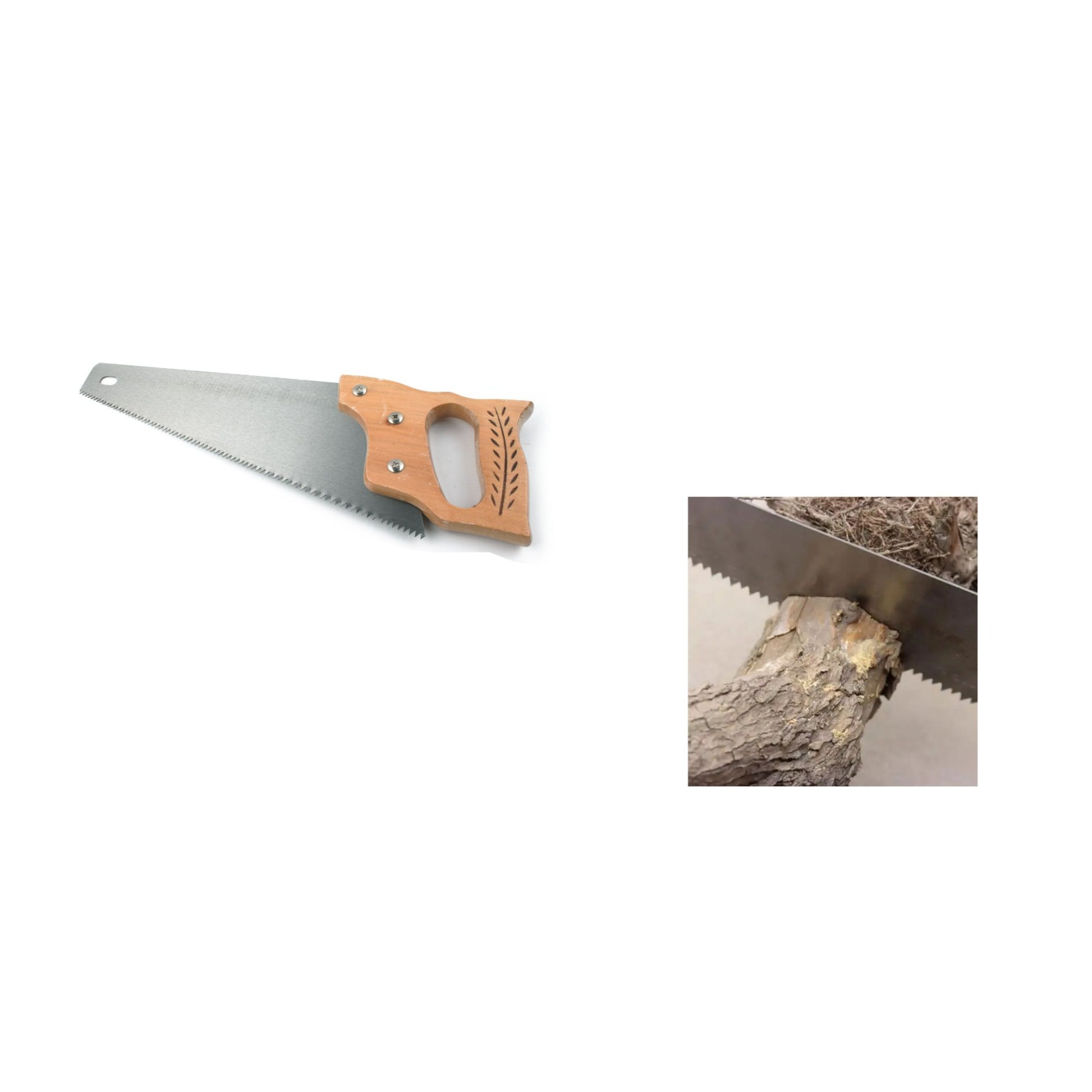 Sierra para paneles con mango de madera de arroz 16 pulgadas