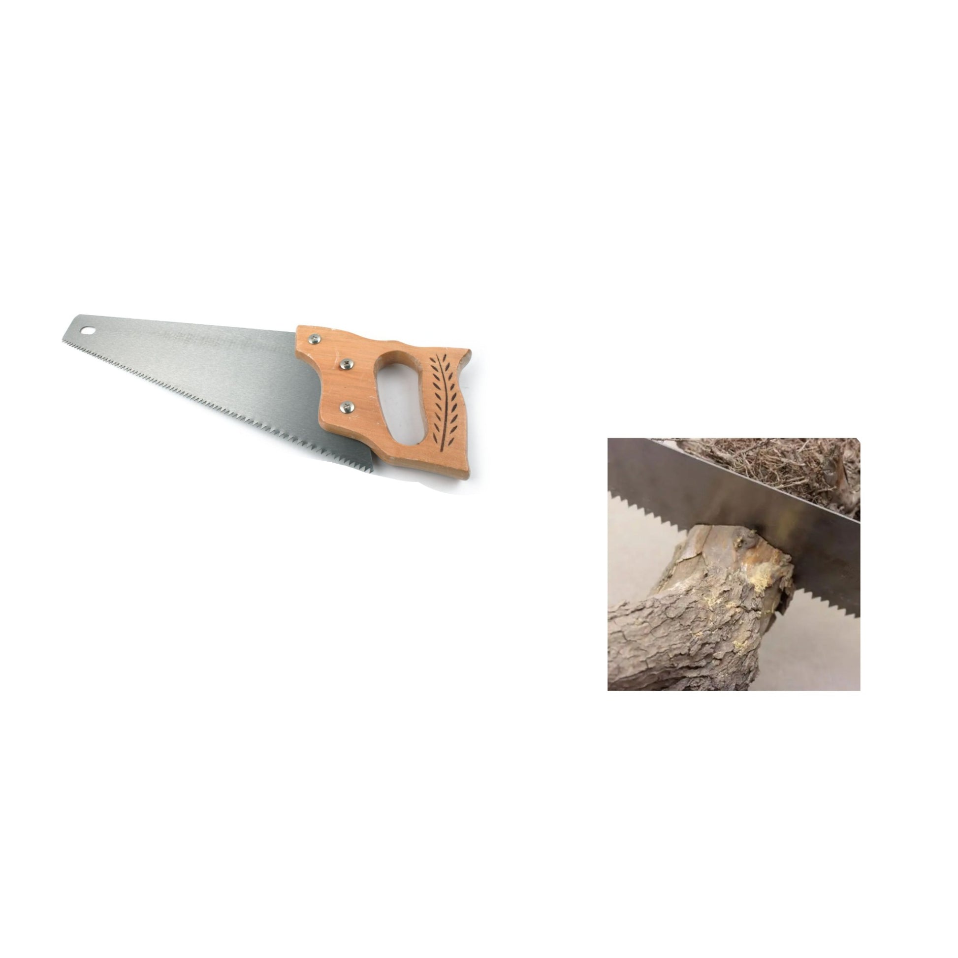 Sierra para paneles con mango de madera de arroz 18 pulgadas
