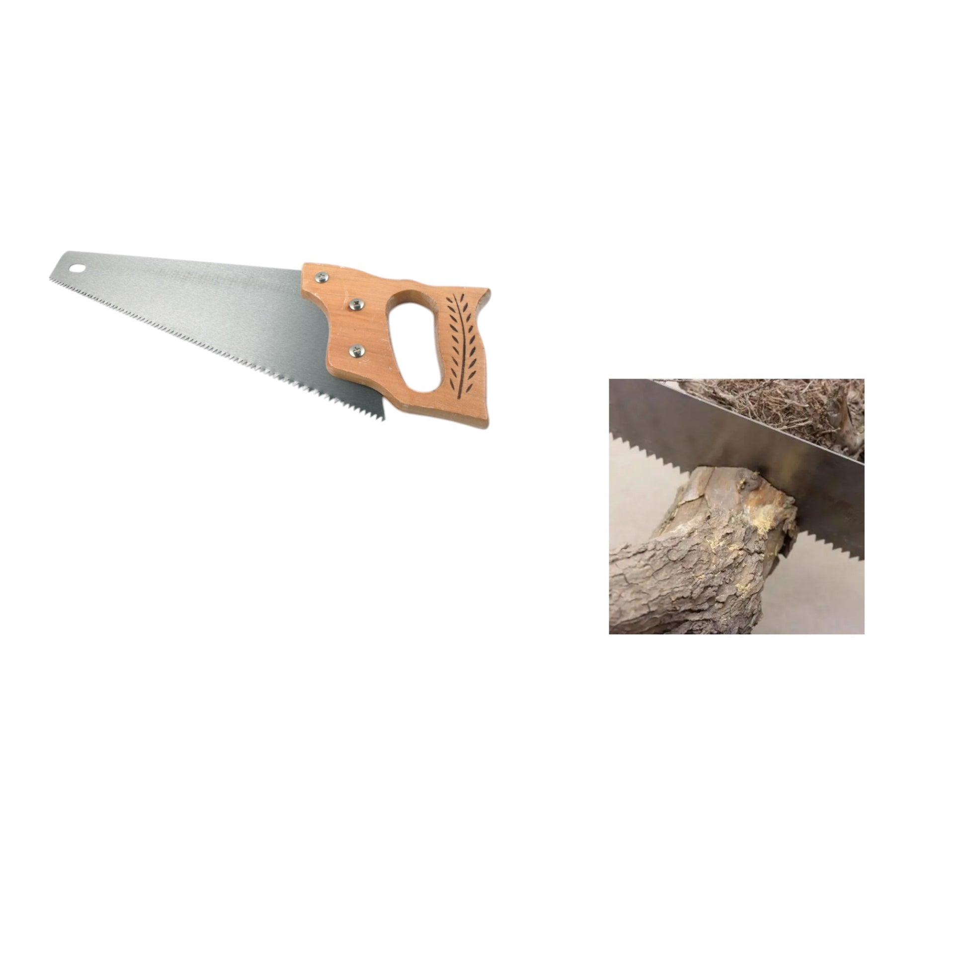 Sierra para paneles con mango de madera de arroz 22 pulgadas
