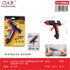 Pistola de silicona inalámbrica con batería de litio modelo 104020 / HJ05120W con interruptor, incluye 2 barras 7 × 100 mm