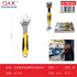 Llave inglesa ajustable multifuncional mango bicolor 8 pulgadas