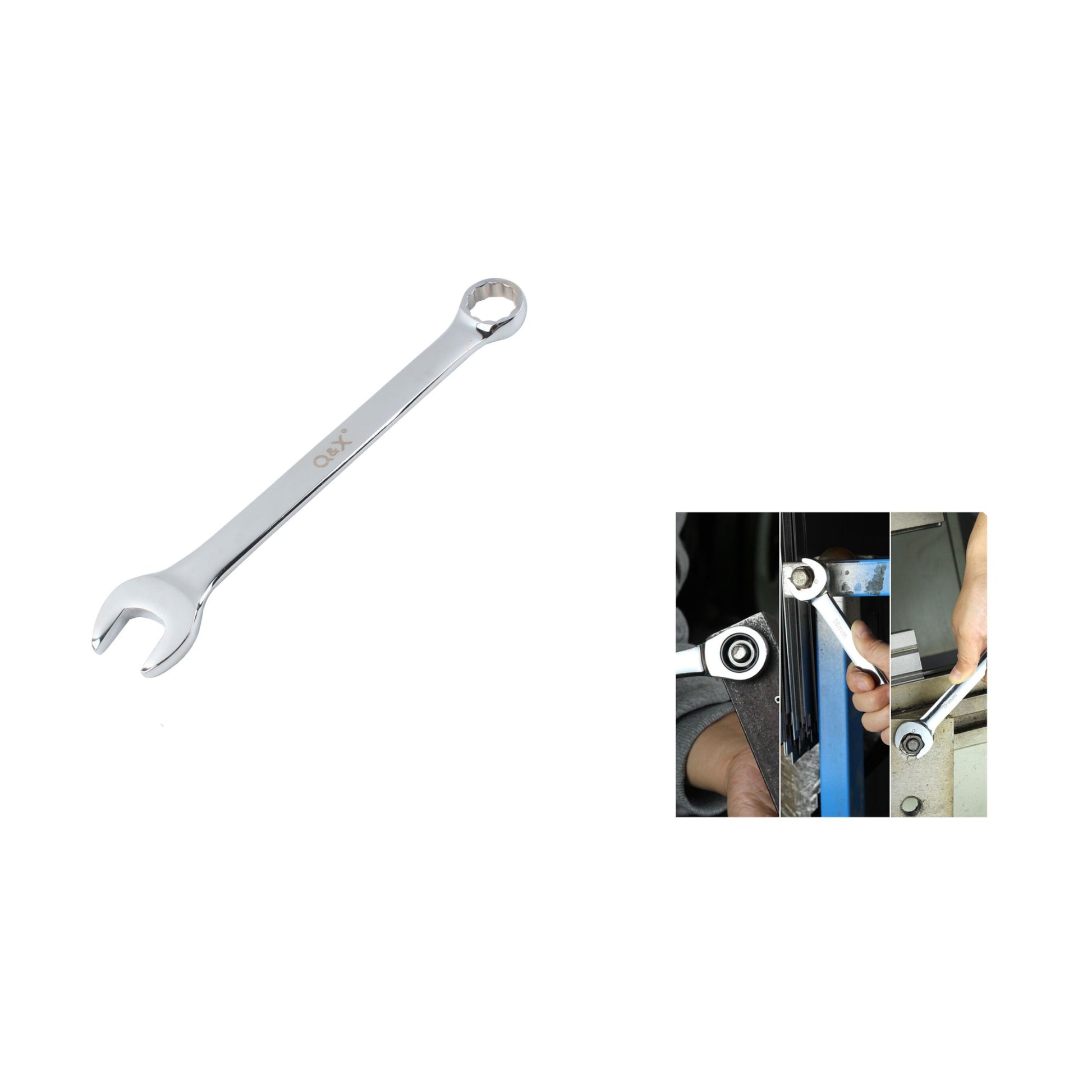 Llave combinada plana/estrella cromada 20mm