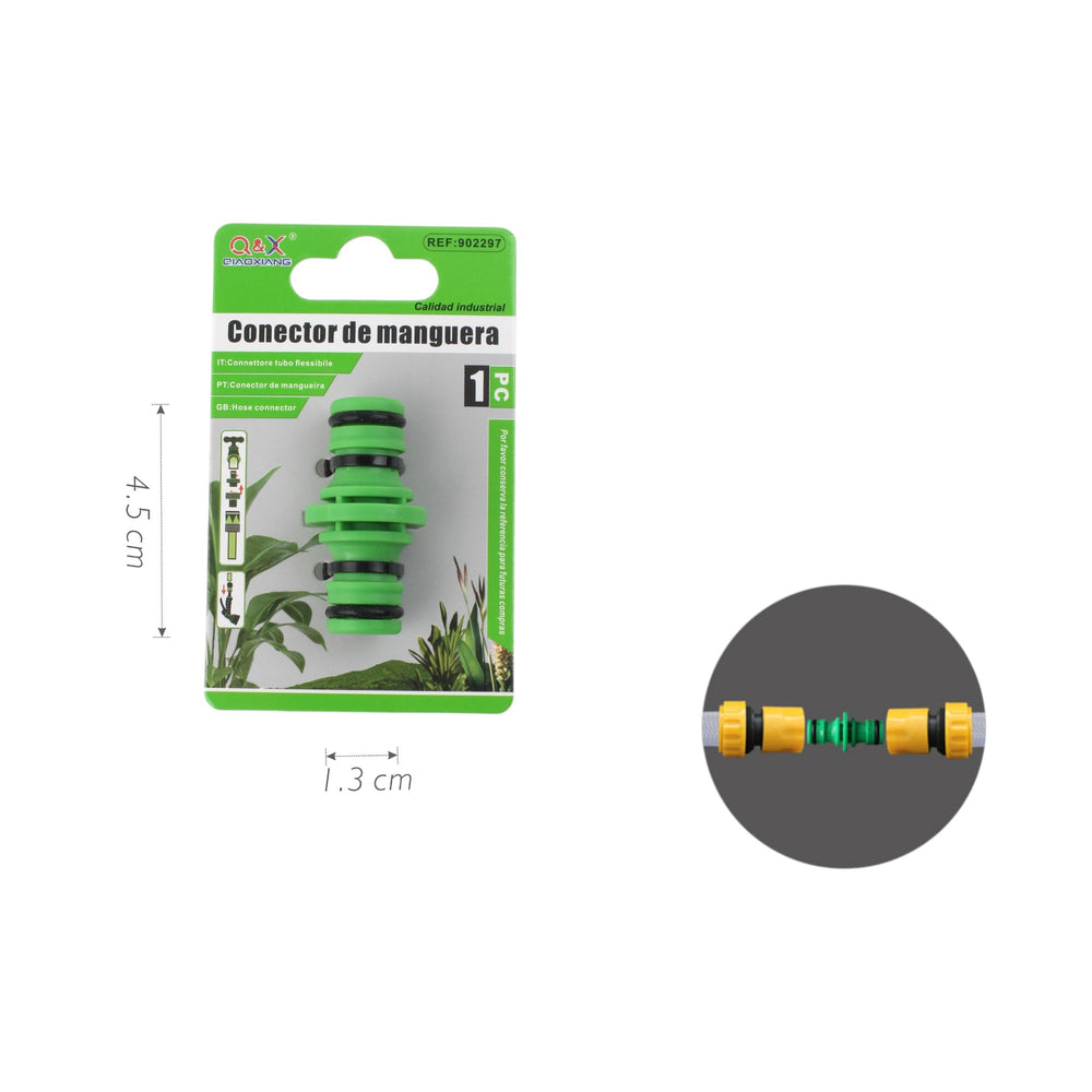 Conector de tuberia de dos vias