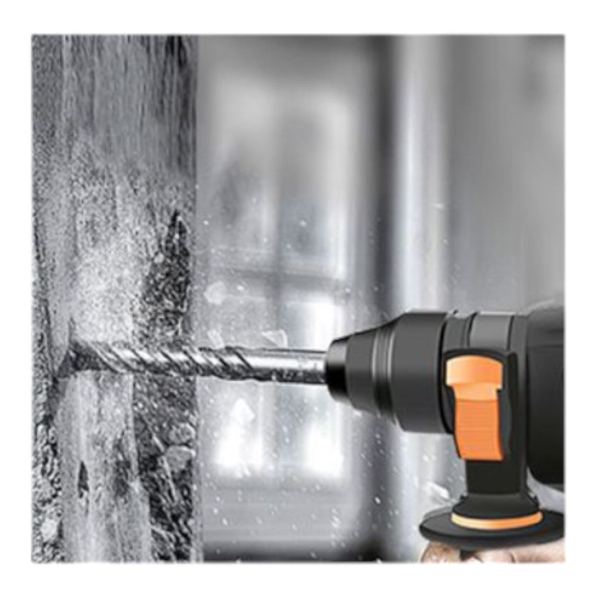 Broca para martillo eléctrico doble ranura recta de cuatro filos 210 × 150 × 12 mm