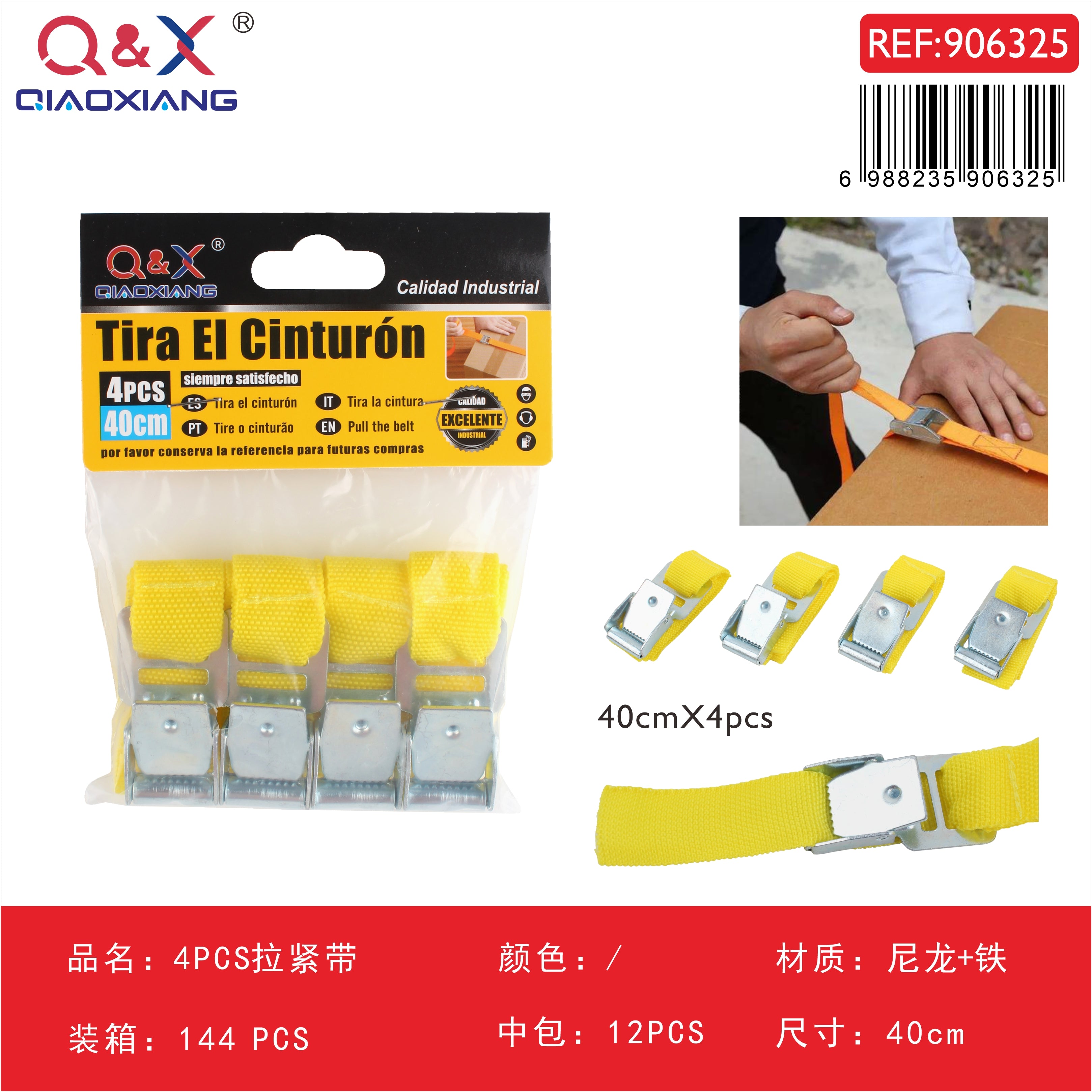 Correas de amarre pack 4 unidades