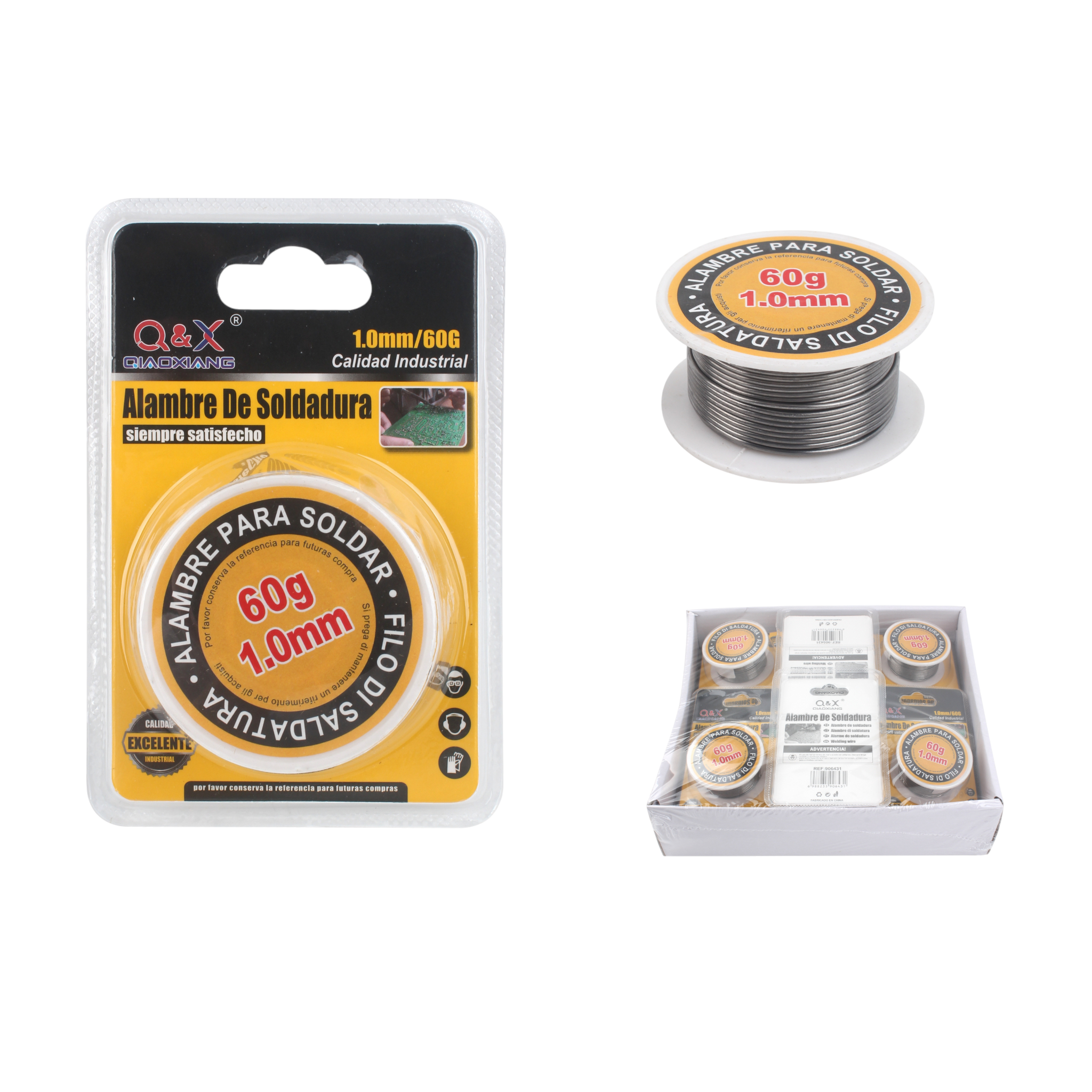 Alambre de soldadura 1.0 mm 60 g (1 pza)