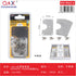 Placa de reparación semicircular, 4 piezas, 50 × 90 × 0,95 mm, acero inoxidable, 26 g