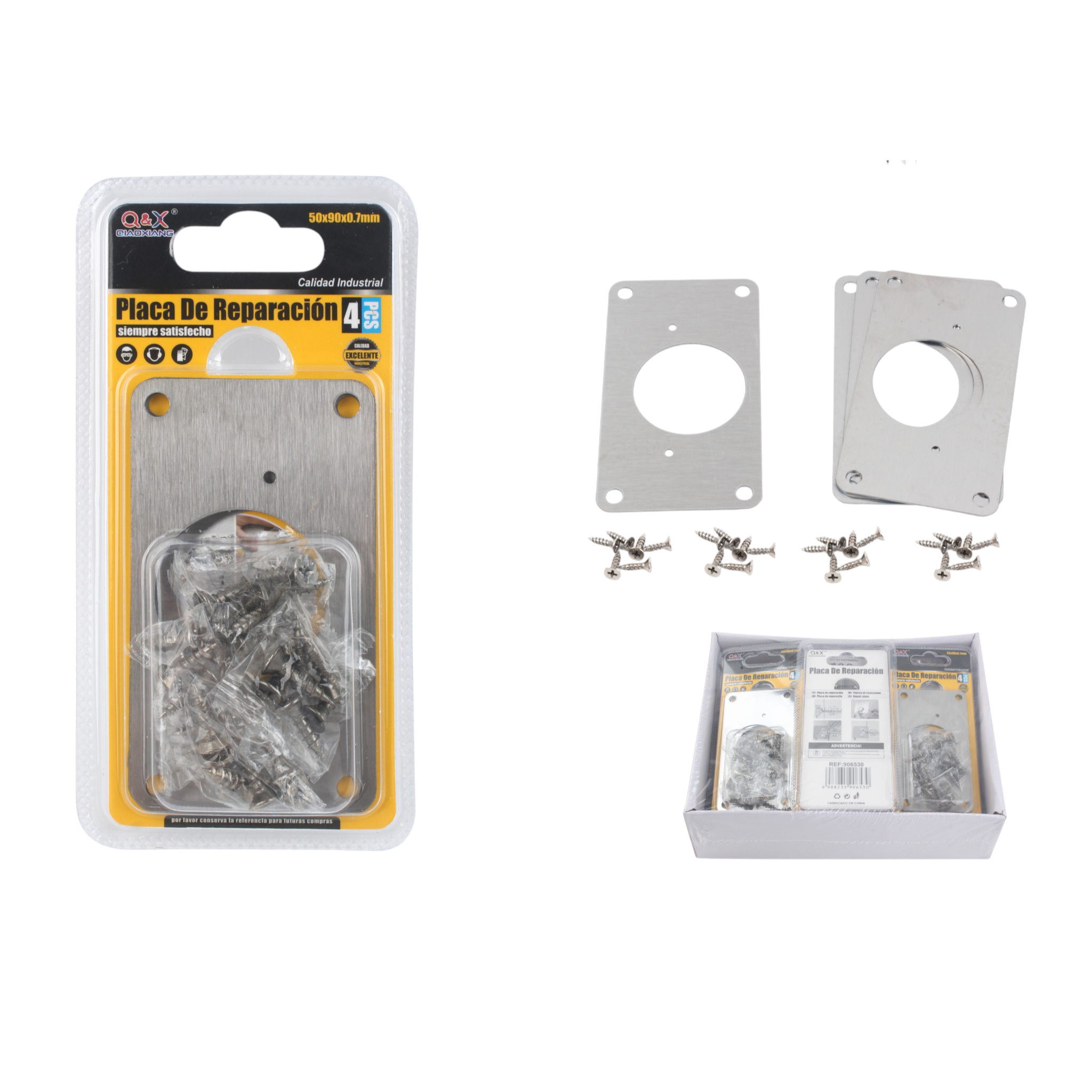 Placa circular reparación 50 × 90 × 0.7 mm (4 pzs)