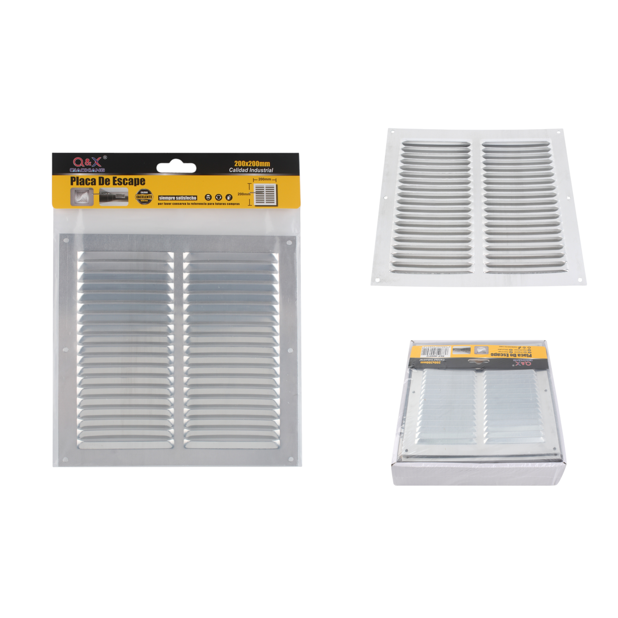 Rejilla de ventilación de aluminio 20 × 20 cm