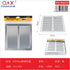 Rejilla de ventilación de aluminio 25 × 25 cm