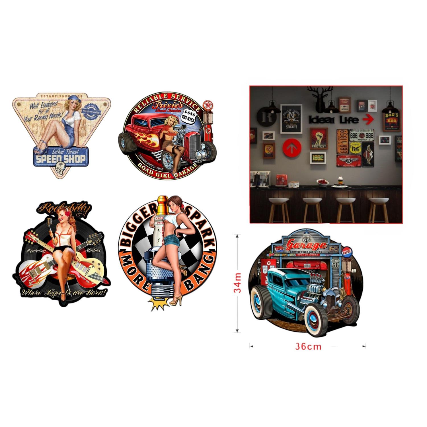 Cuadro de hojalata con diseño único (mezcla de modelos 95, 96, 97, 118, 251)