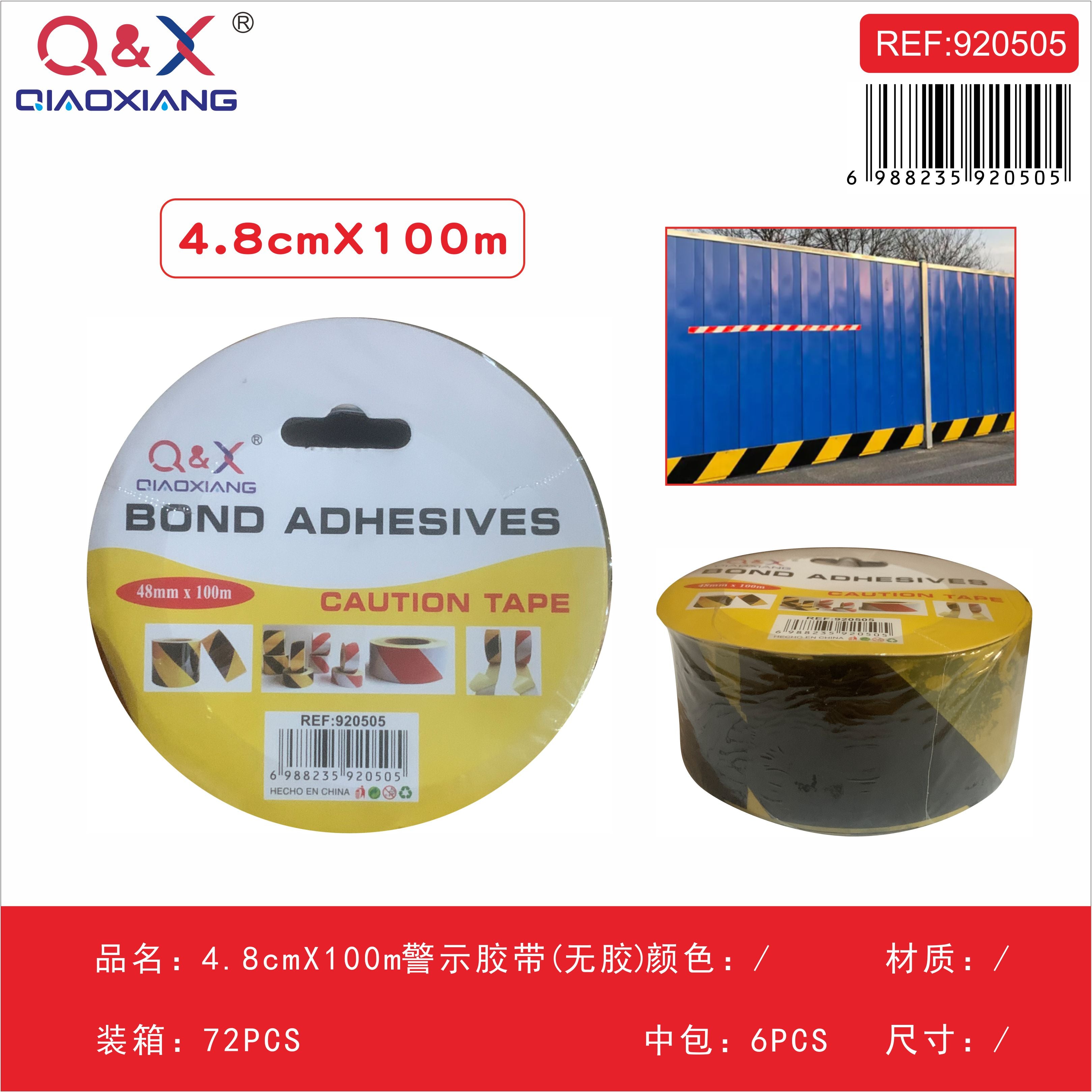 Cinta de advertencia 4,8 cm × 100 m (sin adhesivo)