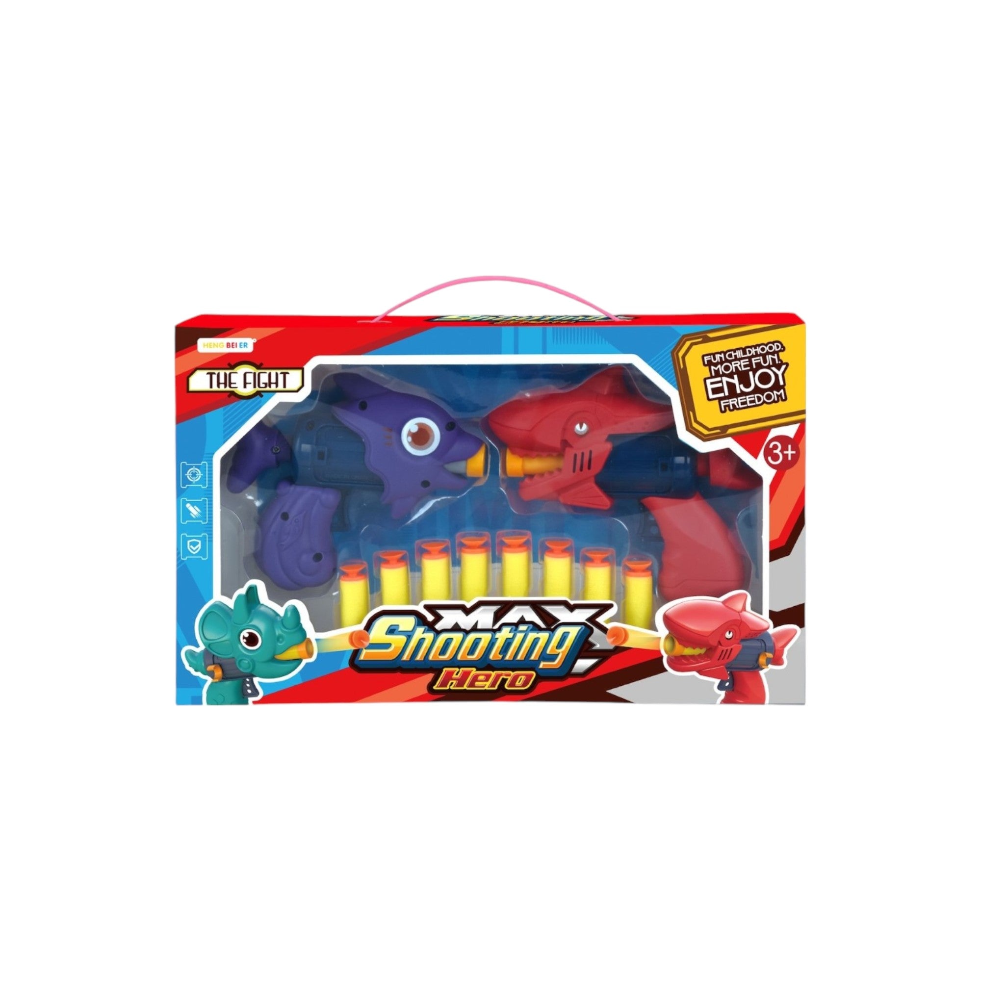 Set Lanzadores Dinosaurio con Dardos de Espuma