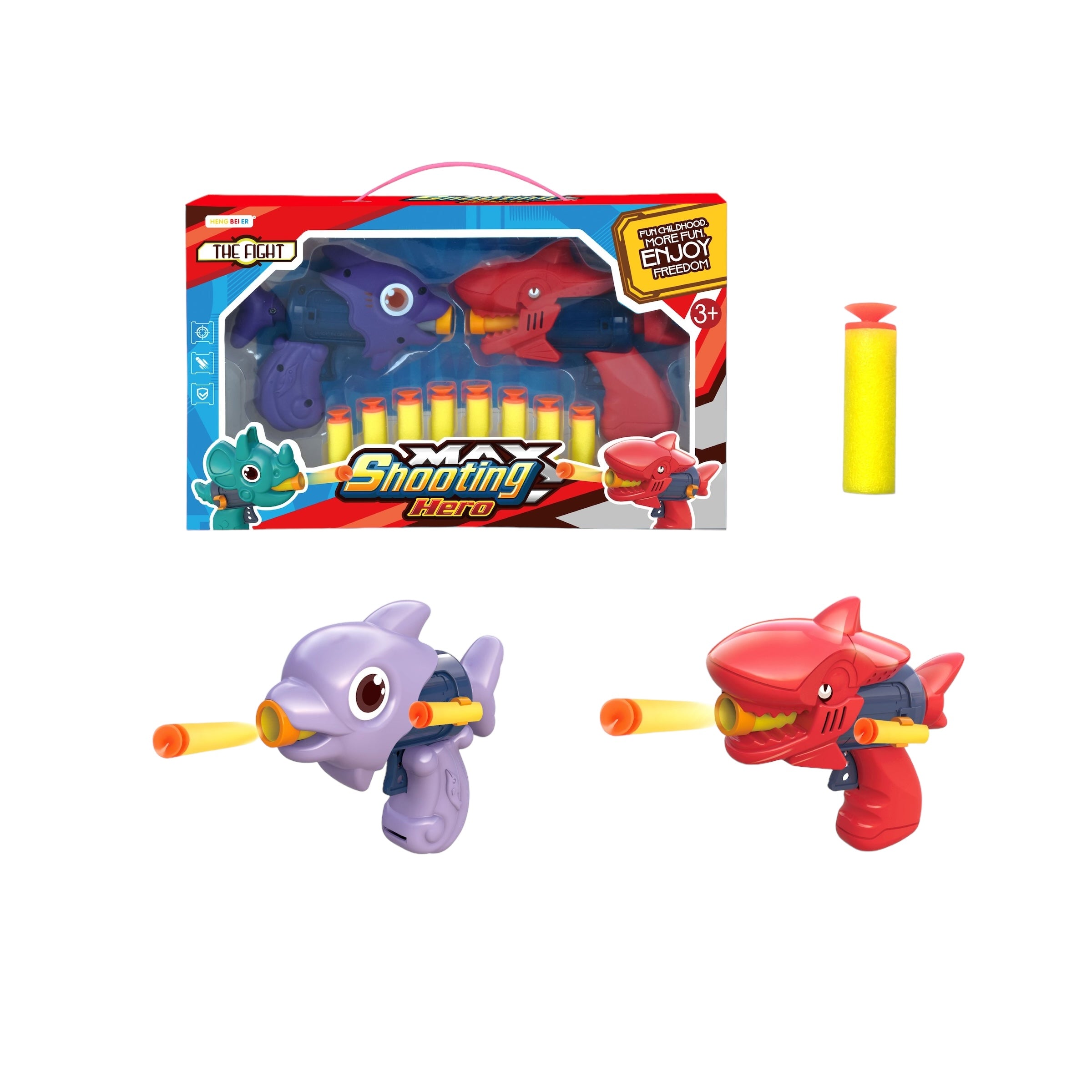 Set Lanzadores Dinosaurio con Dardos de Espuma