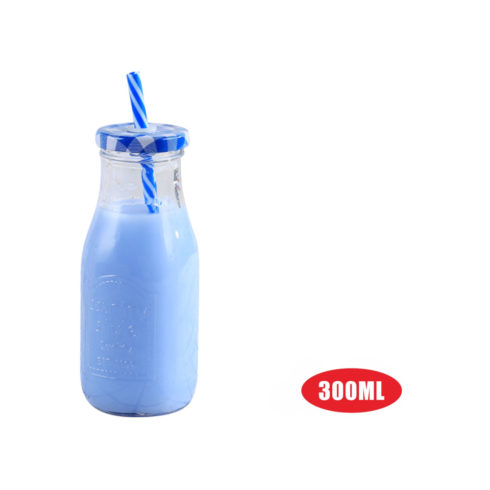 Vaso de vidrio Starbucks con pajilla 300ml superficie brillante