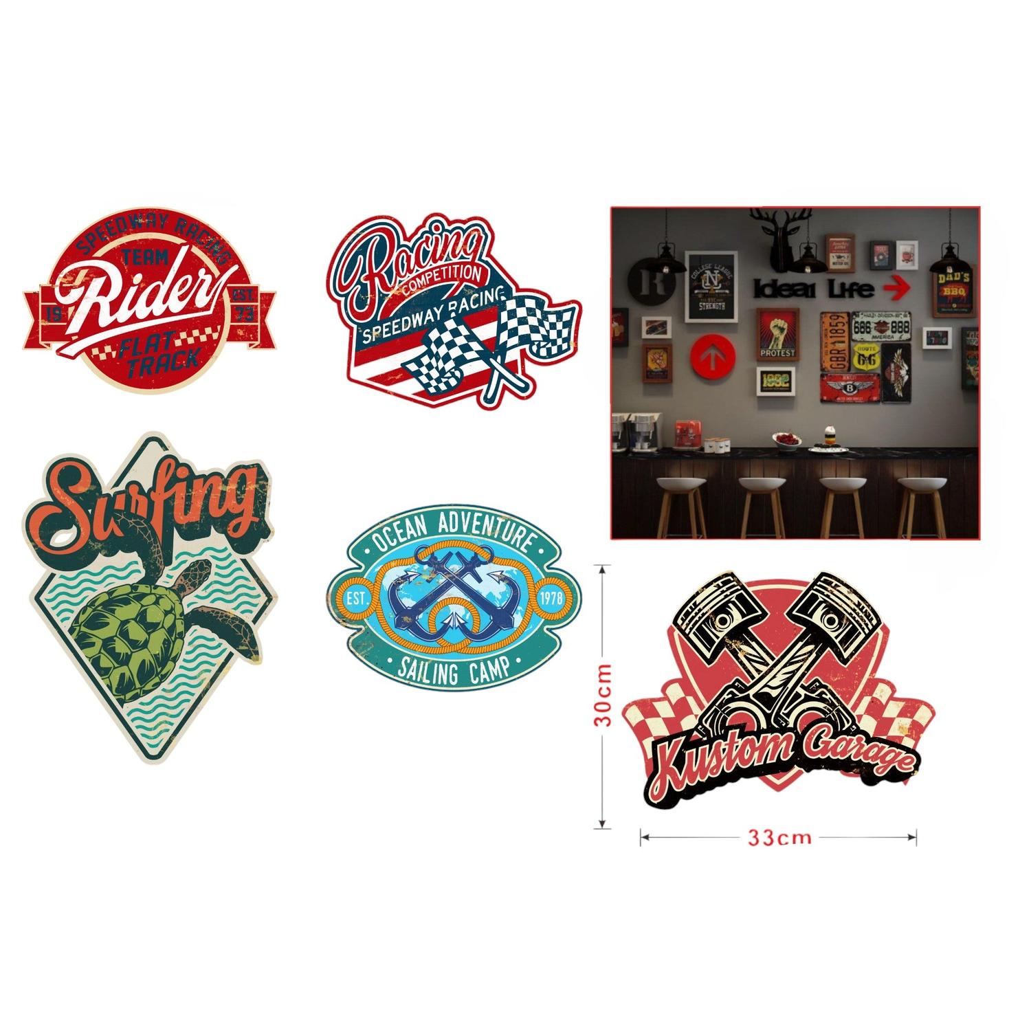 Cuadro de hojalata ondulado moderno (modelos combinados 318, 320, 321, 324, 326)