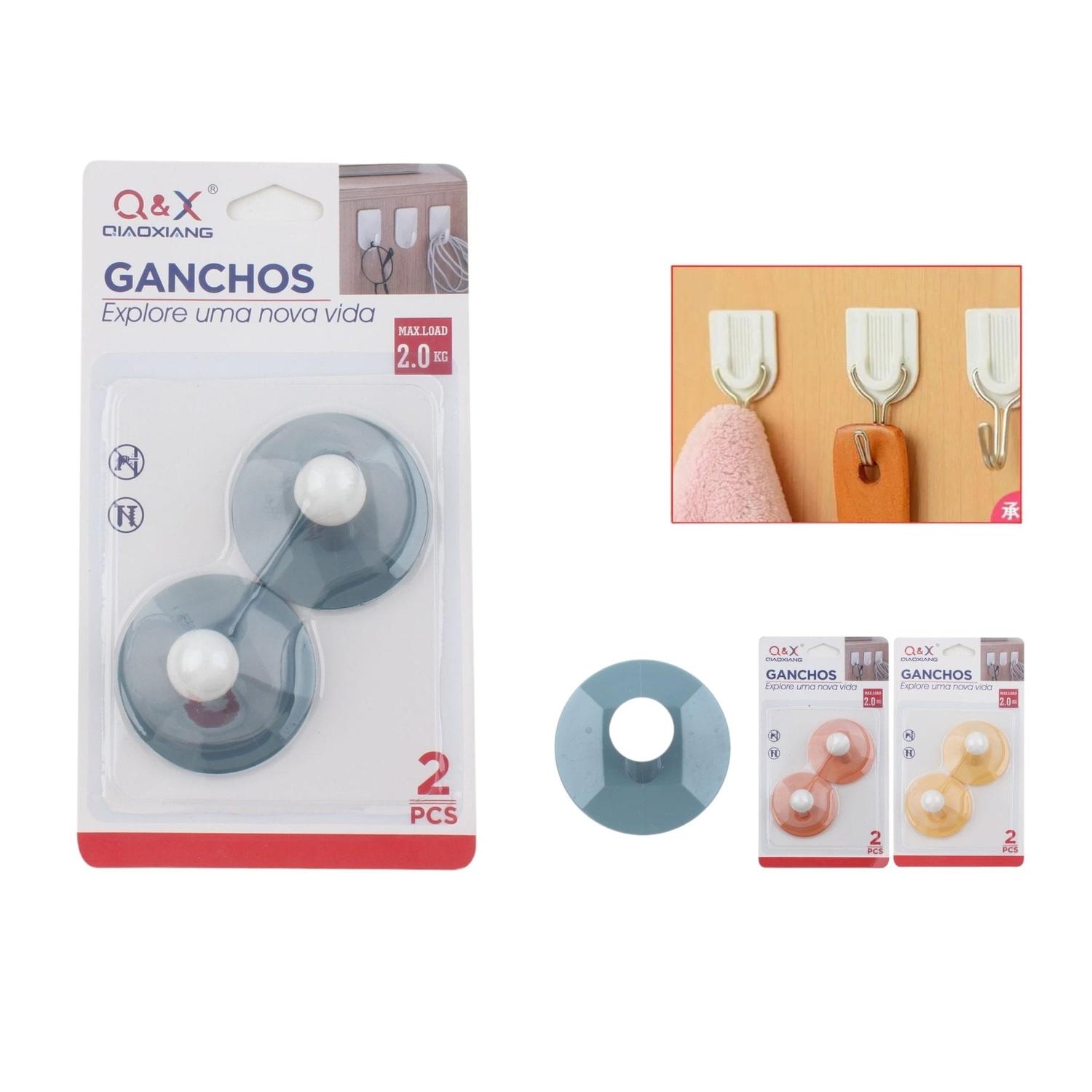 M-00419-N Gancho Adhesivo Simple 2Uds