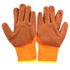 Guantes de rizo naranja para espuma de café