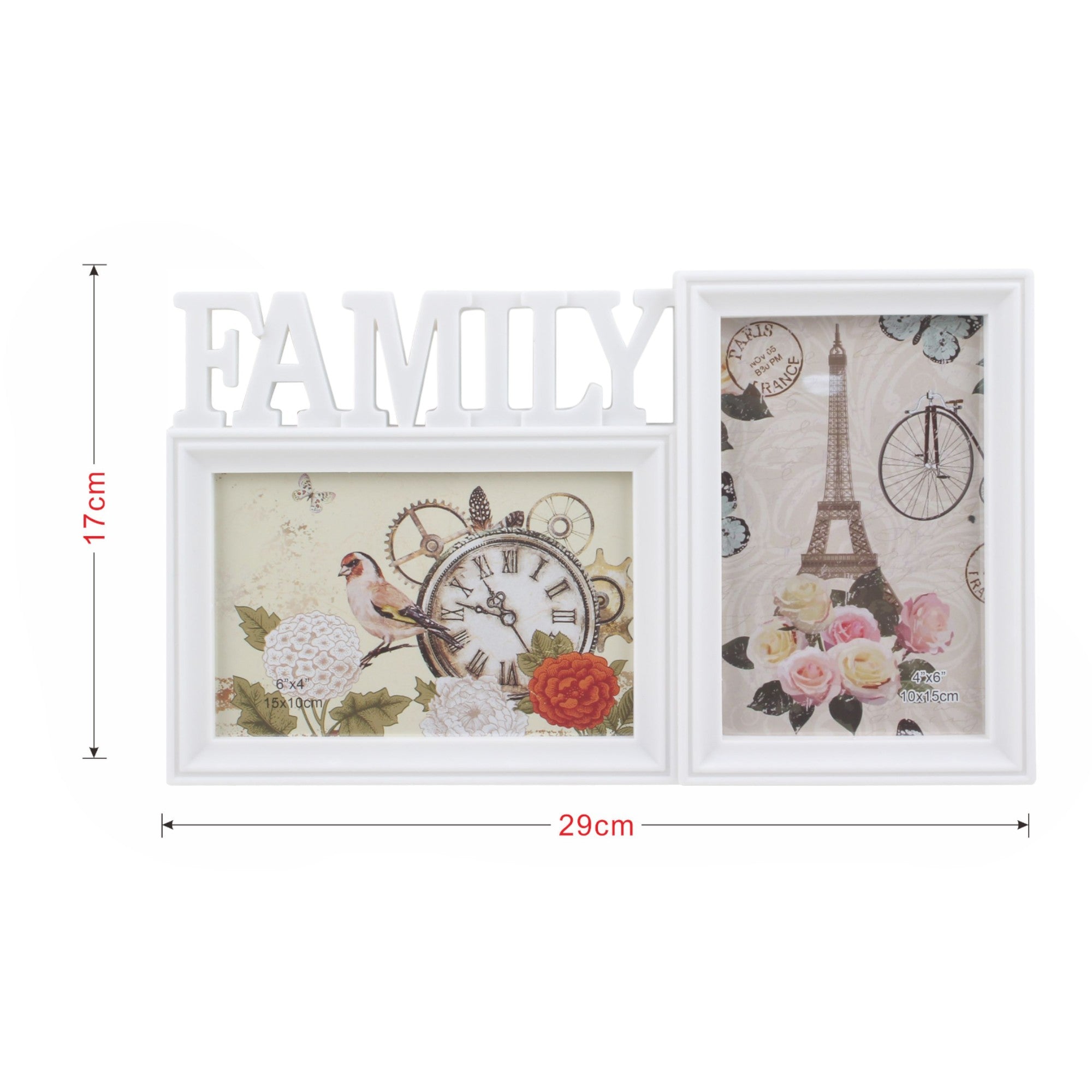 Set de Marcos para 2 Fotos de 17x29cm 